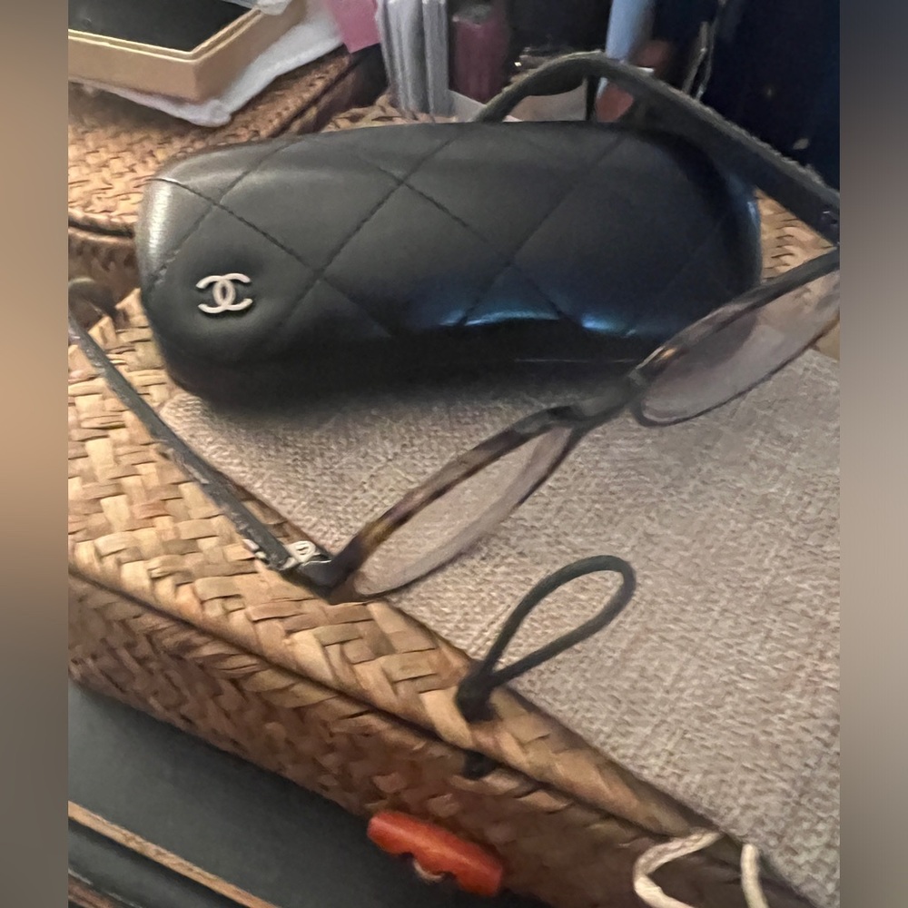 Chanel Eyeglasses classic tweed arms with case need adjusted!